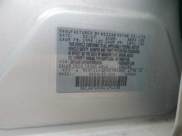 Photo 9 VIN: 3N1AB7AP0HL696038 - NISSAN SENTRA S 