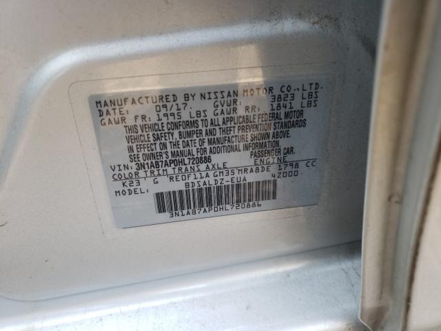 Photo 9 VIN: 3N1AB7AP0HL720886 - NISSAN SENTRA S 