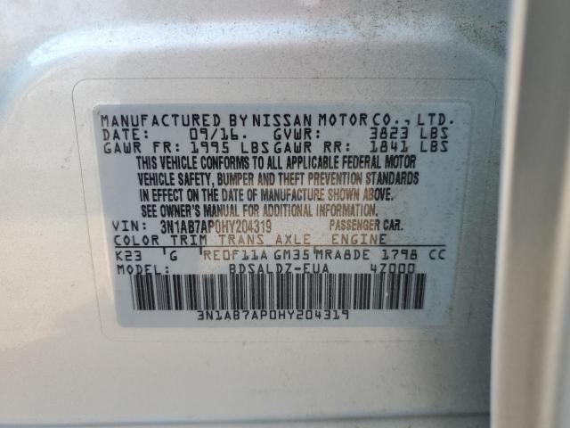 Photo 11 VIN: 3N1AB7AP0HY204319 - NISSAN SENTRA 