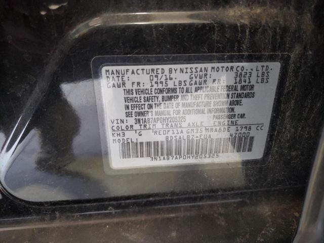 Photo 11 VIN: 3N1AB7AP0HY205325 - NISSAN SENTRA S 