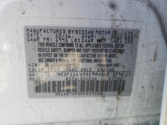 Photo 9 VIN: 3N1AB7AP0HY219502 - NISSAN SENTRA S 