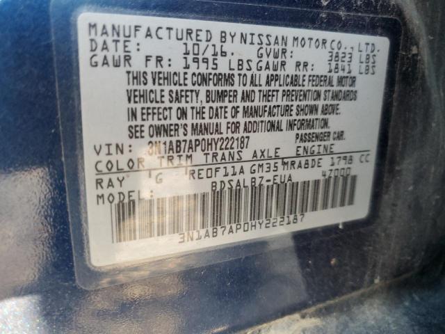 Photo 11 VIN: 3N1AB7AP0HY222187 - NISSAN SENTRA S 