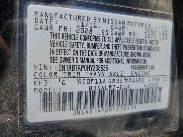 Photo 11 VIN: 3N1AB7AP0HY238535 - NISSAN SENTRA 