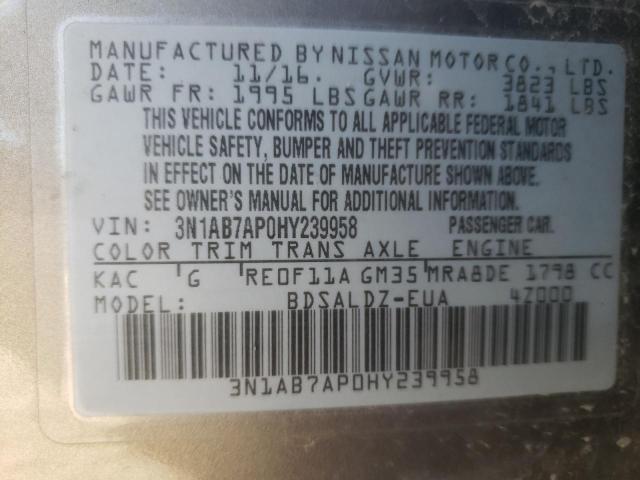 Photo 11 VIN: 3N1AB7AP0HY239958 - NISSAN SENTRA 