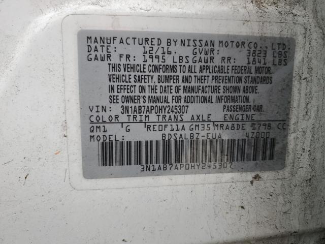 Photo 12 VIN: 3N1AB7AP0HY245307 - NISSAN SENTRA 