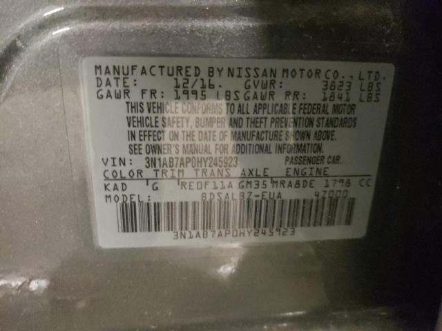 Photo 11 VIN: 3N1AB7AP0HY245923 - NISSAN SENTRA S 