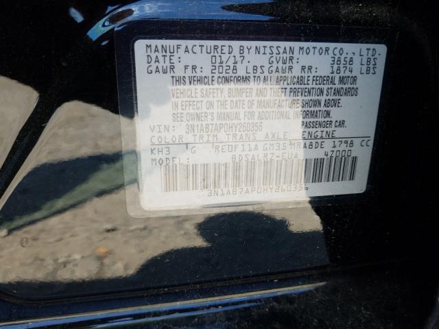 Photo 9 VIN: 3N1AB7AP0HY260356 - NISSAN SENTRA S 