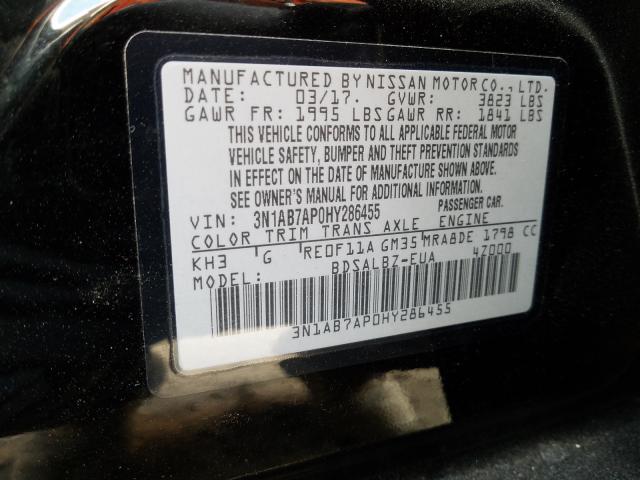 Photo 9 VIN: 3N1AB7AP0HY286455 - NISSAN SENTRA S 