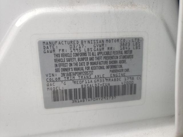 Photo 11 VIN: 3N1AB7AP0HY295737 - NISSAN SENTRA S 