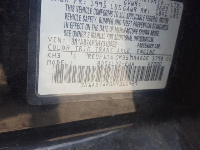 Photo 9 VIN: 3N1AB7AP0HY310429 - NISSAN SENTRA 