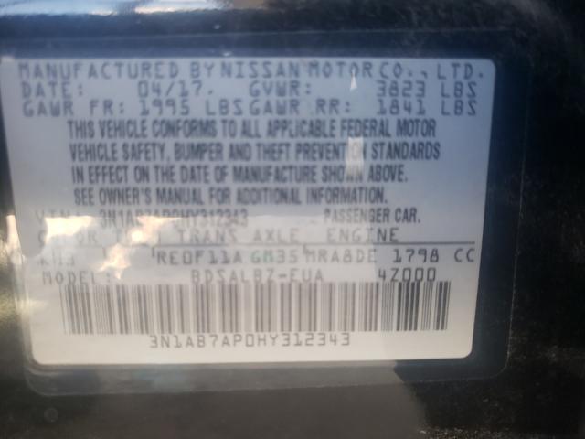 Photo 9 VIN: 3N1AB7AP0HY312343 - NISSAN SENTRA S 