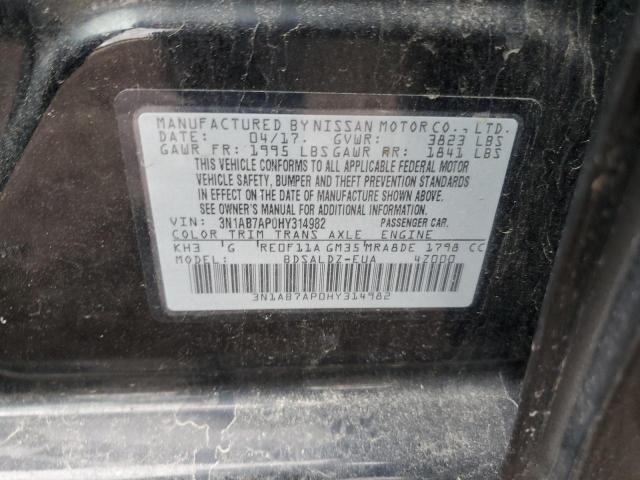 Photo 11 VIN: 3N1AB7AP0HY314982 - NISSAN SENTRA S 