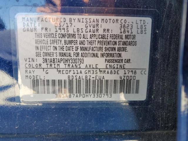 Photo 11 VIN: 3N1AB7AP0HY330793 - NISSAN SENTRA 