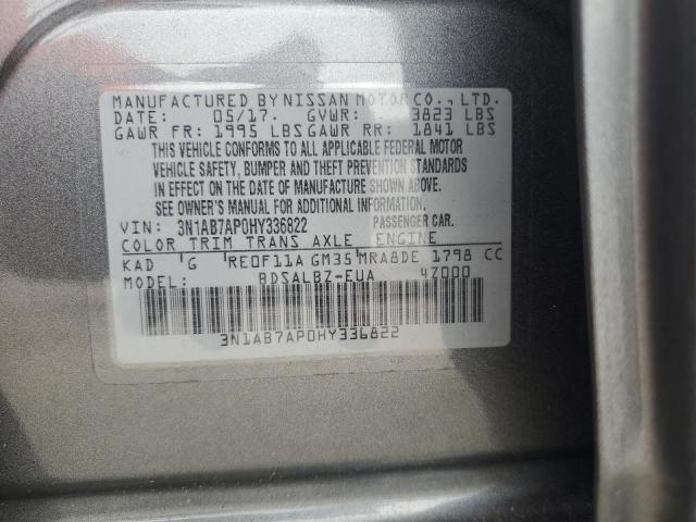 Photo 11 VIN: 3N1AB7AP0HY336822 - NISSAN SENTRA S 