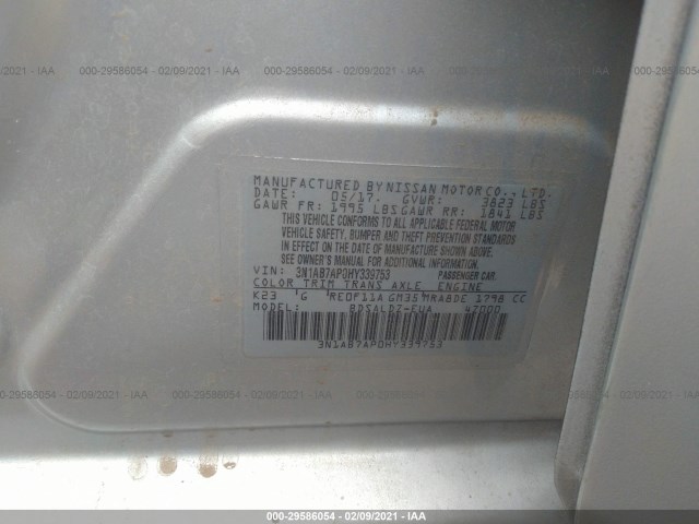 Photo 8 VIN: 3N1AB7AP0HY339753 - NISSAN SENTRA 