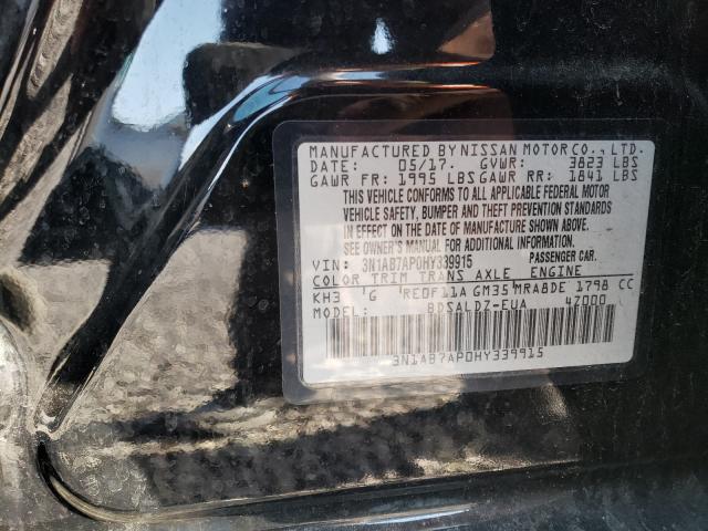 Photo 9 VIN: 3N1AB7AP0HY339915 - NISSAN SENTRA S 