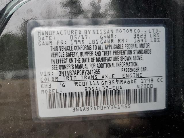 Photo 12 VIN: 3N1AB7AP0HY341955 - NISSAN SENTRA 