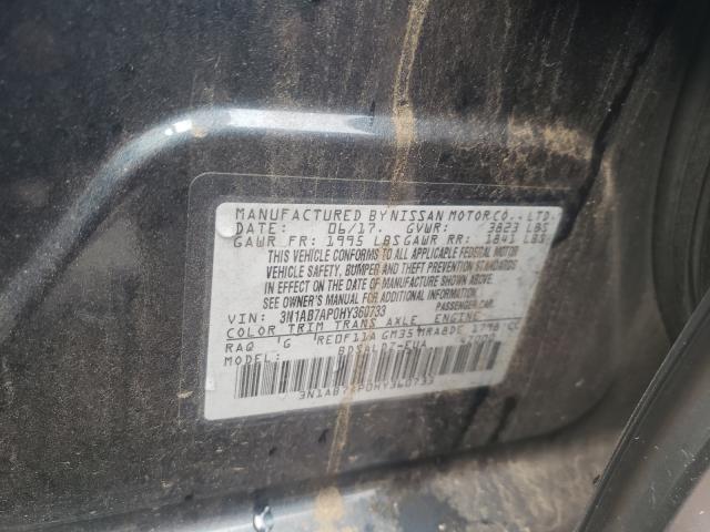 Photo 9 VIN: 3N1AB7AP0HY360733 - NISSAN SENTRA S 