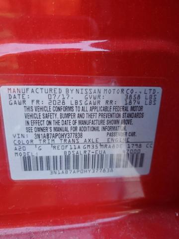 Photo 12 VIN: 3N1AB7AP0HY377838 - NISSAN SENTRA S 