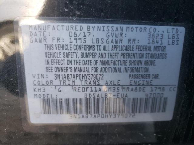 Photo 12 VIN: 3N1AB7AP0HY379072 - NISSAN SENTRA S 