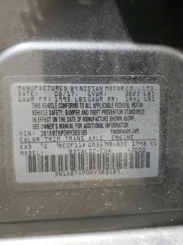 Photo 11 VIN: 3N1AB7AP0HY383185 - NISSAN SENTRA S 