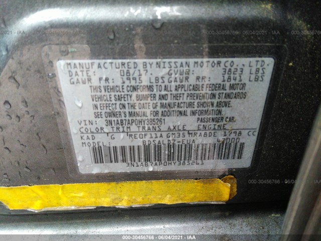 Photo 8 VIN: 3N1AB7AP0HY385261 - NISSAN SENTRA 