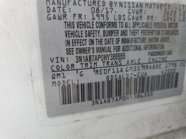 Photo 12 VIN: 3N1AB7AP0HY386555 - NISSAN SENTRA 