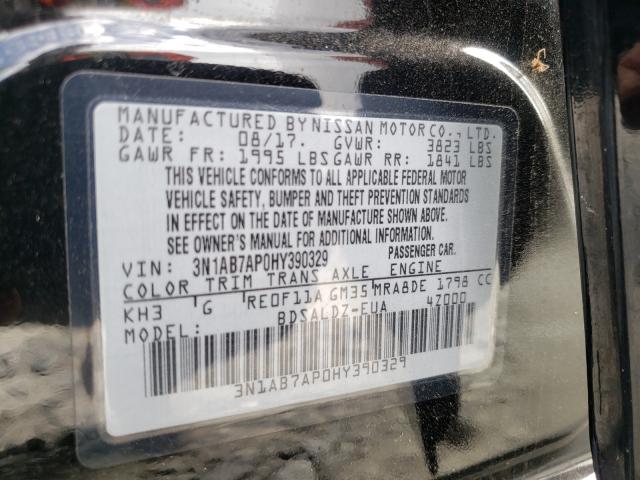 Photo 9 VIN: 3N1AB7AP0HY390329 - NISSAN SENTRA S 