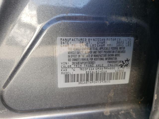 Photo 9 VIN: 3N1AB7AP0HY393831 - NISSAN SENTRA S 