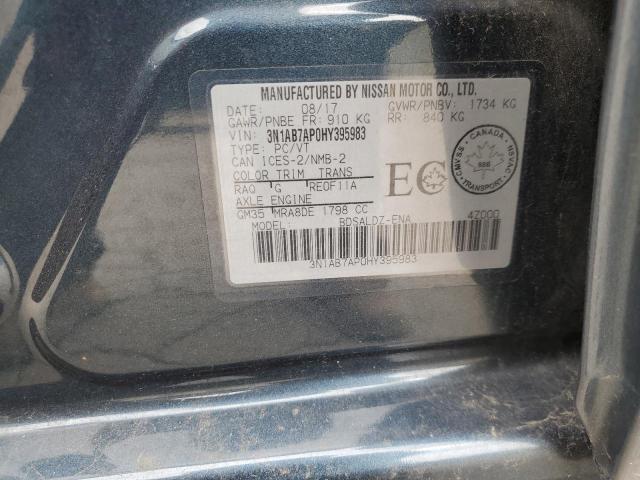 Photo 11 VIN: 3N1AB7AP0HY395983 - NISSAN SENTRA S 