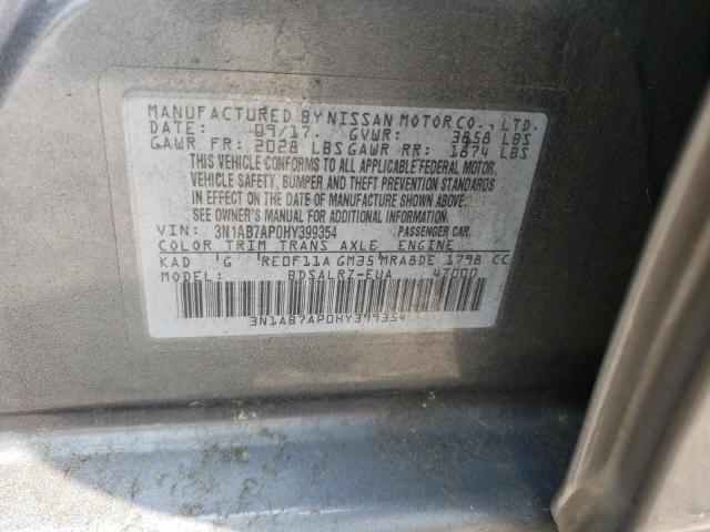 Photo 11 VIN: 3N1AB7AP0HY399354 - NISSAN SENTRA S 