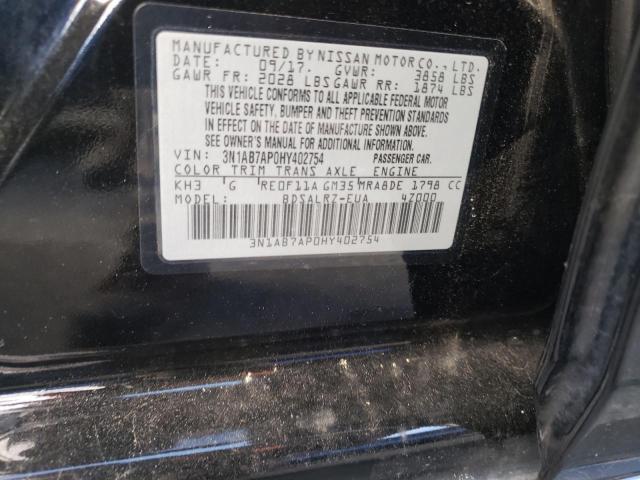 Photo 12 VIN: 3N1AB7AP0HY402754 - NISSAN SENTRA 