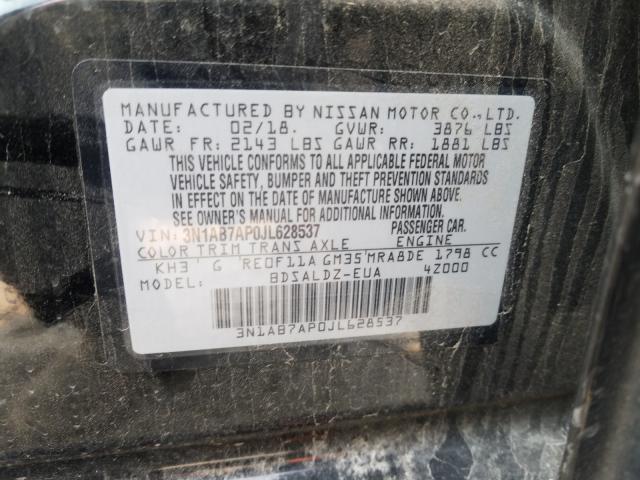 Photo 9 VIN: 3N1AB7AP0JL628537 - NISSAN SENTRA S 