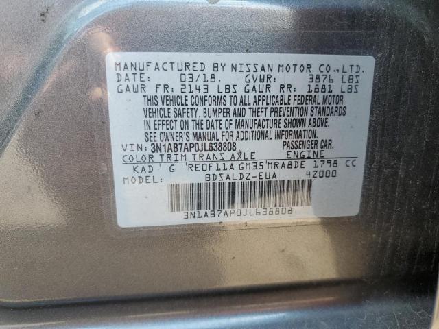 Photo 11 VIN: 3N1AB7AP0JL638808 - NISSAN SENTRA S 