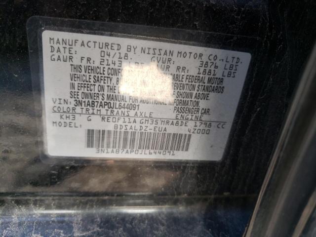 Photo 12 VIN: 3N1AB7AP0JL644091 - NISSAN SENTRA S 