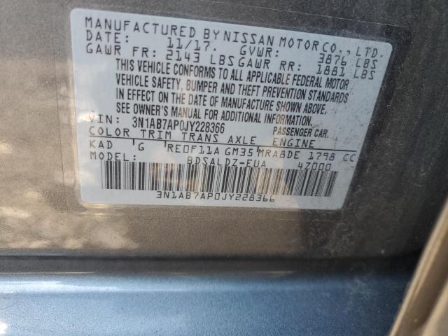 Photo 11 VIN: 3N1AB7AP0JY228366 - NISSAN SENTRA 