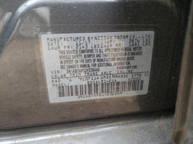 Photo 11 VIN: 3N1AB7AP0JY236449 - NISSAN SENTRA S 