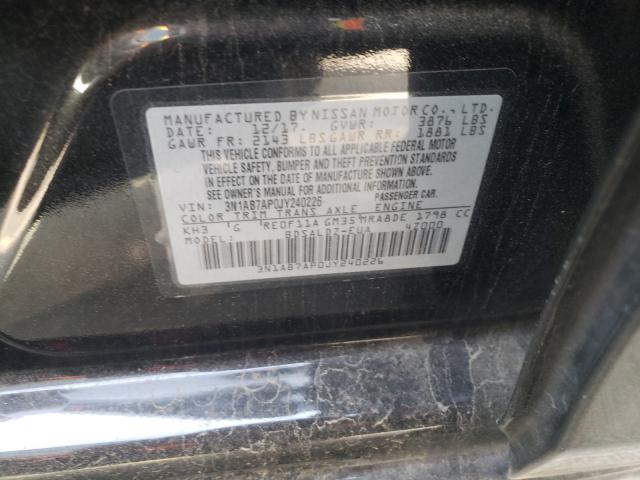 Photo 9 VIN: 3N1AB7AP0JY240226 - NISSAN SENTRA S 