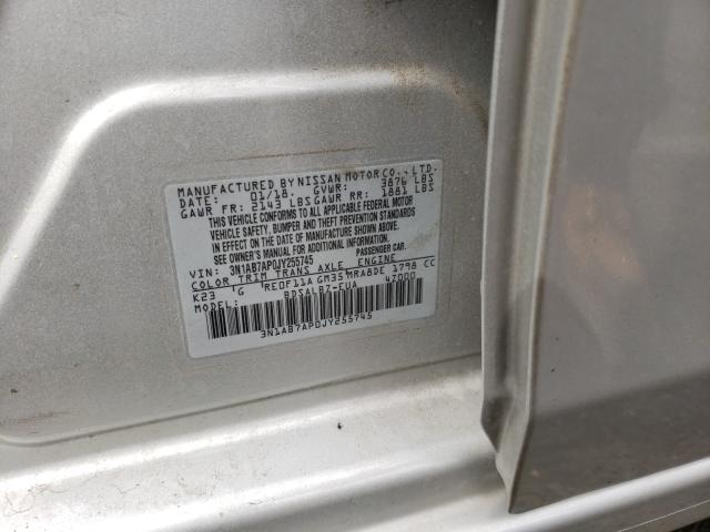 Photo 9 VIN: 3N1AB7AP0JY255745 - NISSAN SENTRA S 