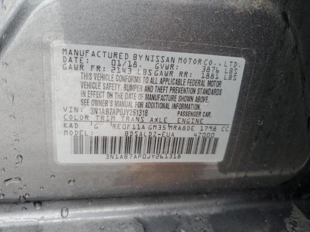 Photo 11 VIN: 3N1AB7AP0JY261318 - NISSAN SENTRA S 