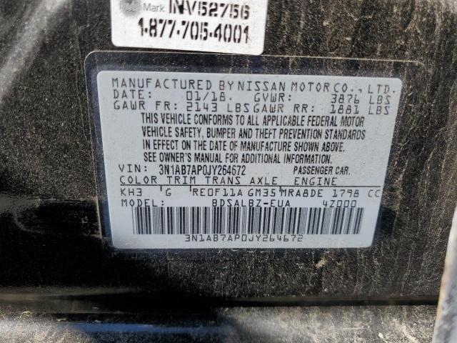 Photo 12 VIN: 3N1AB7AP0JY264672 - NISSAN SENTRA S 