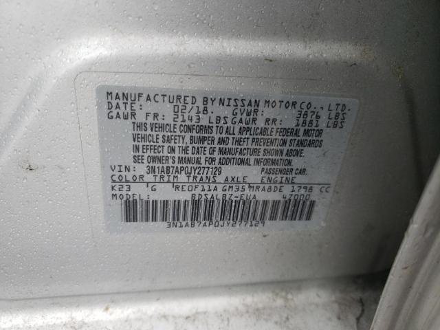 Photo 11 VIN: 3N1AB7AP0JY277129 - NISSAN SENTRA 