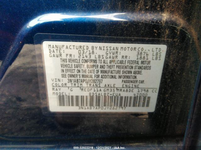 Photo 8 VIN: 3N1AB7AP0JY282797 - NISSAN SENTRA 