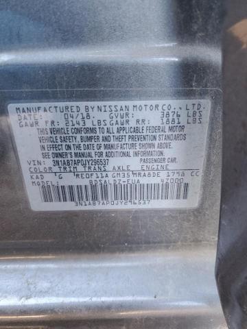 Photo 12 VIN: 3N1AB7AP0JY296537 - NISSAN SENTRA S 