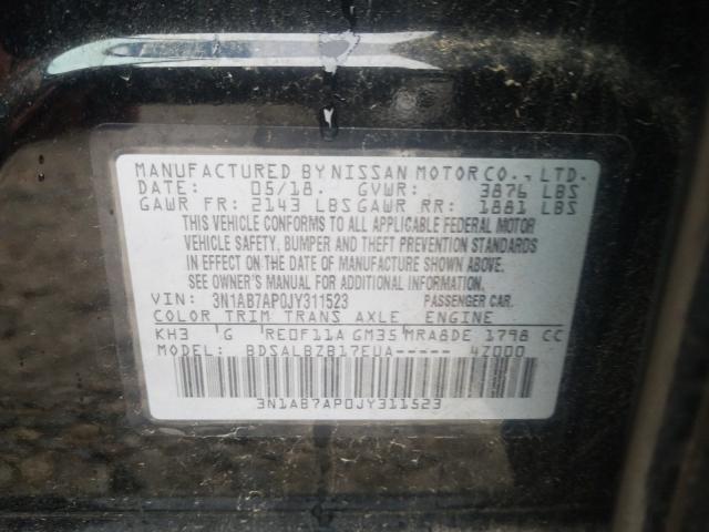 Photo 9 VIN: 3N1AB7AP0JY311523 - NISSAN SENTRA S 