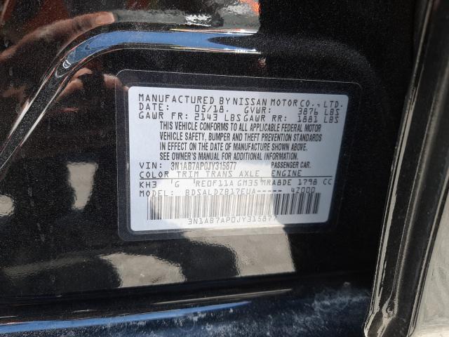 Photo 9 VIN: 3N1AB7AP0JY315877 - NISSAN SENTRA S 