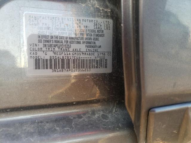 Photo 9 VIN: 3N1AB7AP0JY316253 - NISSAN SENTRA S 