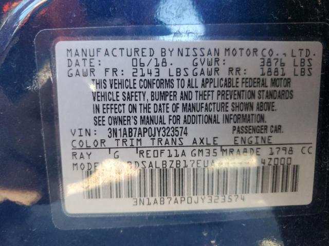 Photo 11 VIN: 3N1AB7AP0JY323574 - NISSAN SENTRA 