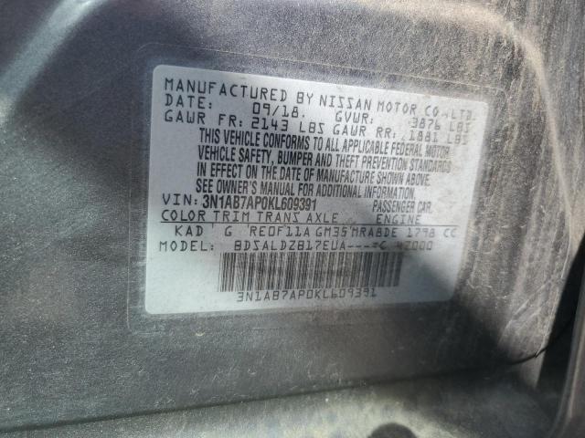 Photo 11 VIN: 3N1AB7AP0KL609391 - NISSAN SENTRA 