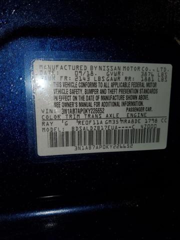 Photo 11 VIN: 3N1AB7AP0KY226652 - NISSAN SENTRA 